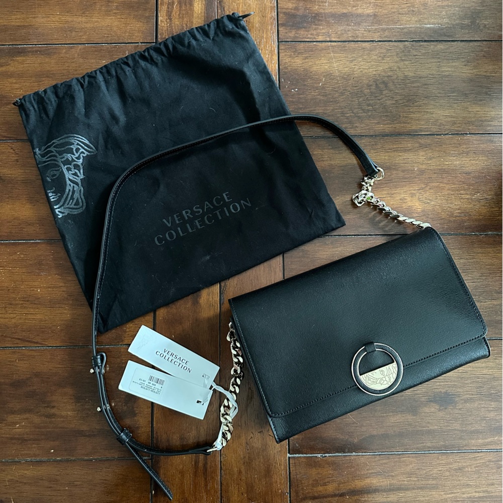 Versace Collection Medium Medallion Crossbody/ Clutch NWT